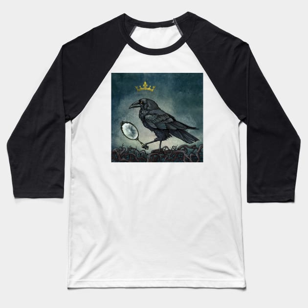 Raven King Baseball T-Shirt by beesants